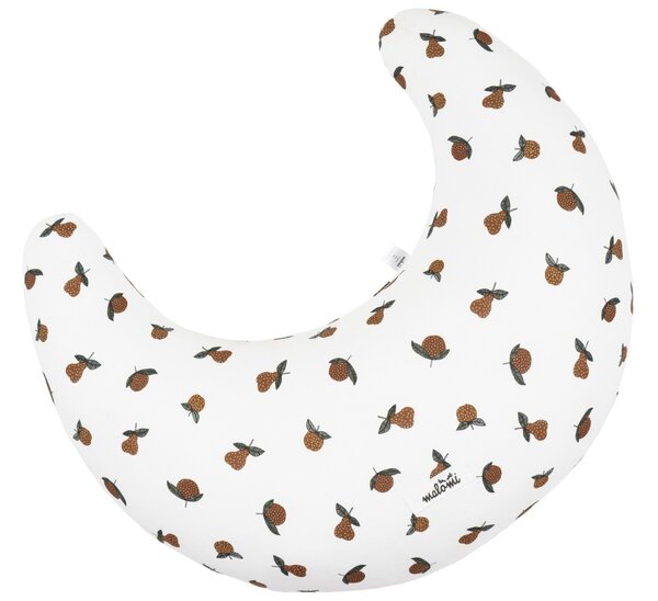 -25 % Dny MOMENTI– Malomi Kids Bílý bavlněný kojicí polštář Garden Fruits 62 cm