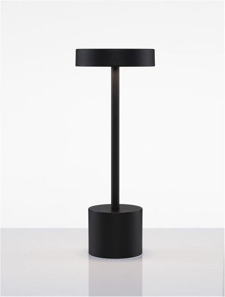 NV 9002864 Venkovní stolní lampa FUMO černý hliník a akryl LED 2W 3000K 3000K 220-240V 163st. IP54 vypínač na těle / USB kabel - NOVA LUCE