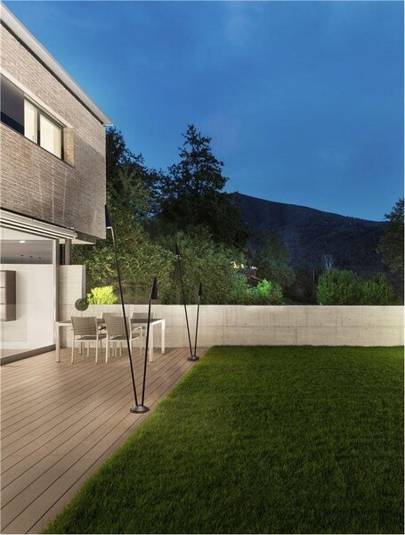 NV 9002870 Venkovní sloupkové svítidlo MABEL černý hliník a čiré sklo LED 17W 3000K 220-240V 36st. IP54 délka kabelu 35 cm - NOVA LUCE