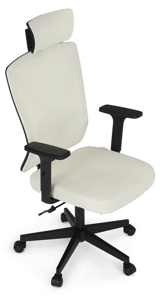 Ergonomická kancelářská židle ARLO - béžová látka