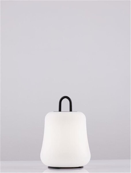 NV 9002877 Venkovní stolní lampa JIGRA černý hliník a akryl LED 2W 3000K 3,7V 339st. IP54 vypínač na těle / USB kabel - NOVA LUCE