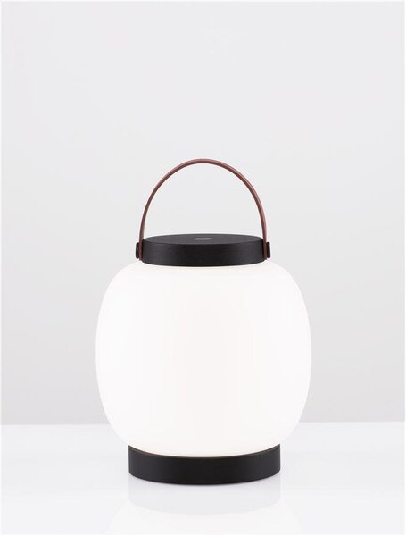 NV 9002876 Venkovní stolní lampa JIGRA černý hliník a akryl LED 2W 3000K 3,7V 306st. IP54 vypínač na těle / USB kabel - NOVA LUCE