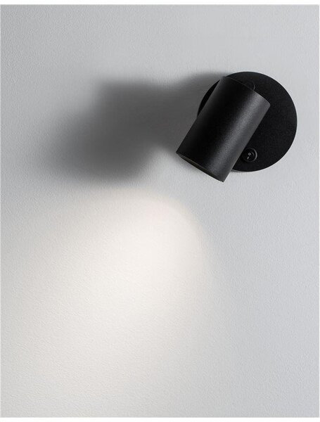 NV 9011922 Bodové svítidlo NET černý hliník vypínač na těle GU10 1x10W IP20 220-240V bez žárovky - NOVA LUCE