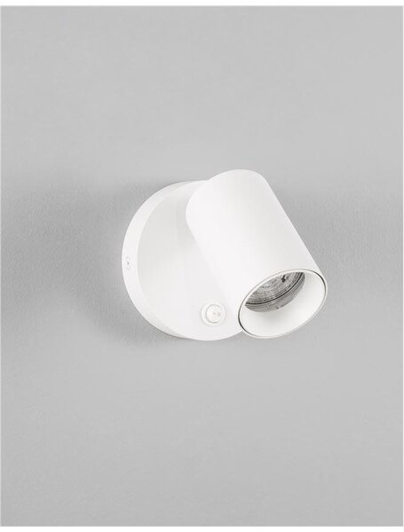 NV 9011921 Bodové svítidlo NET bílý hliník vypínač na těle GU10 1x10W IP20 220-240V bez žárovky - NOVA LUCE