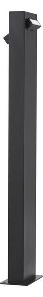 NV 9020924 Venkovní sloupkové svítidlo ZELDA černý hliník a akrylový difuzor proti oslnění LED 9W 3000K 100-240V IP65 - NOVA LUCE