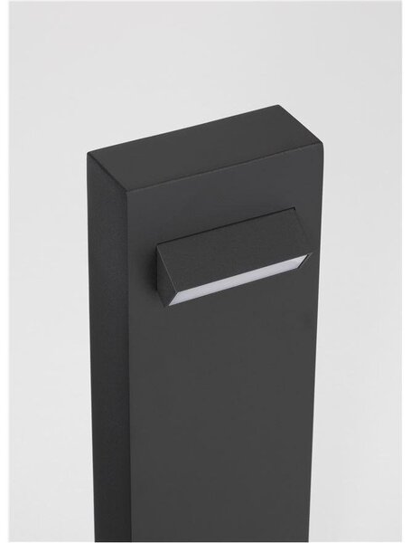 NV 9020921 Venkovní sloupkové svítidlo ZELDA černý hliník a akrylový difuzor proti oslnění LED 6W 3000K 100-240V IP65 - NOVA LUCE
