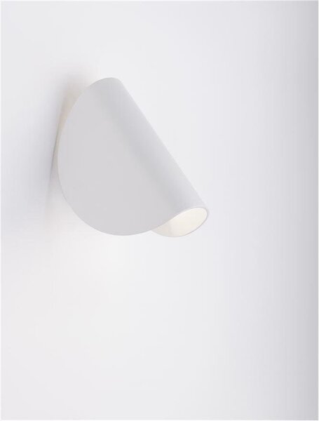 NV 9026119 Venkovní nástěnné svítidlo ARABELLA bílý hliník a čiré sklo LED 6W 3000K IP54 - NOVA LUCE