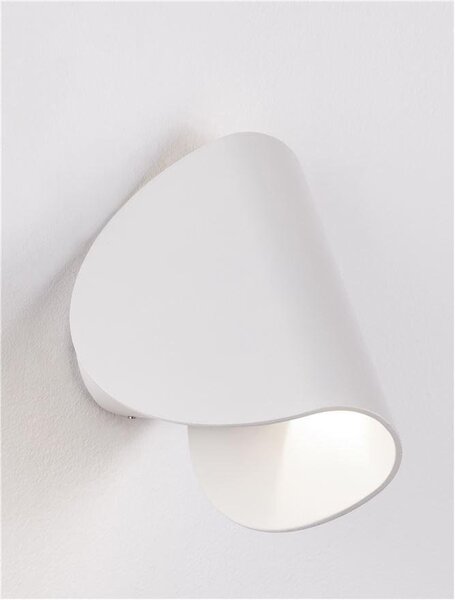NV 9026119 Venkovní nástěnné svítidlo ARABELLA bílý hliník a čiré sklo LED 6W 3000K IP54 - NOVA LUCE