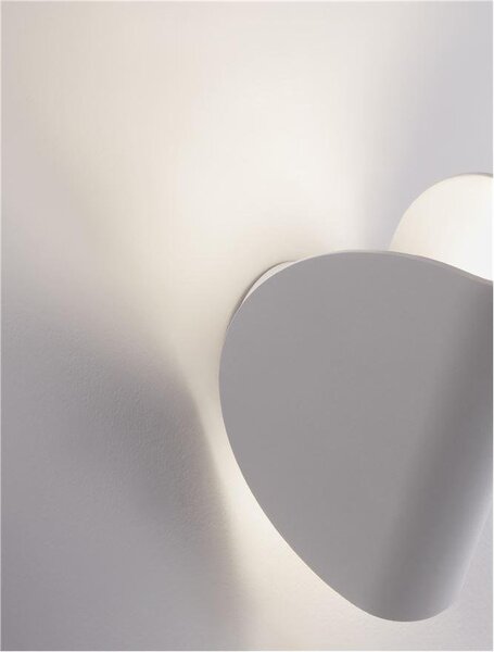 NV 9026119 Venkovní nástěnné svítidlo ARABELLA bílý hliník a čiré sklo LED 6W 3000K IP54 - NOVA LUCE