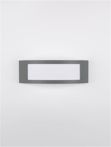 NV 9020933 Venkovní nástěnné svítidlo ZENITH tmavě šedý hliník akrylový difuzor proti oslnění E27 1x12W 220-240V bez žárovky IP44 - NOVA LUCE