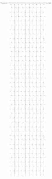 DECOLED Easy Fix LED světelný závěs venkovní, 100 × 500 cm, ledově bílá, 500 diod, bílý kabel, IP44, prodlužovací