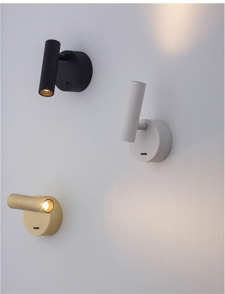 NV 9030201 Bodové svítidlo CLIP bílý hliník LED Philips 3W vypínač na těle 3000K IP20 - NOVA LUCE