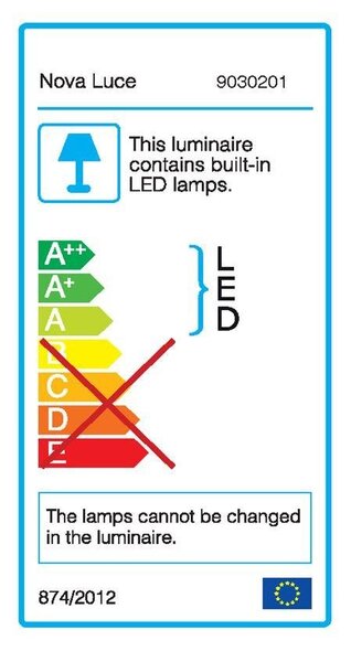 NV 9030201 Bodové svítidlo CLIP bílý hliník LED Philips 3W vypínač na těle 3000K IP20 - NOVA LUCE