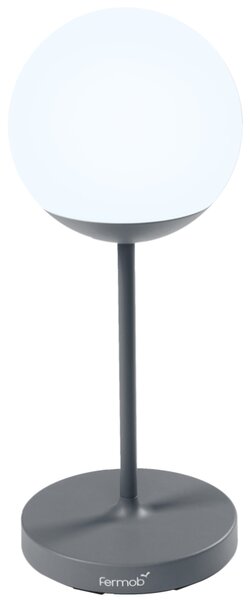 Šedá venkovní LED lampa Fermob MOOON! 63 cm