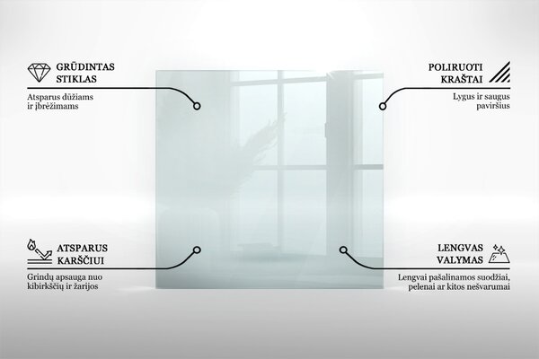 Šestihranná skleněná deska pod kamna Průhledná ppkh-00000000
