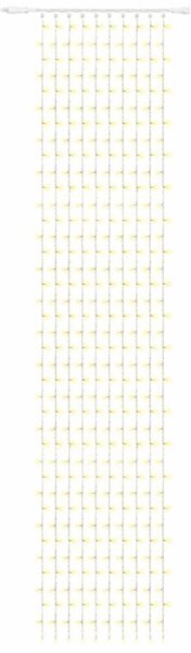 DECOLED Easy Fix LED světelný závěs venkovní, 100 × 500 cm, teple bílá, 500 diod, bílý kabel, IP67, prodlužovací