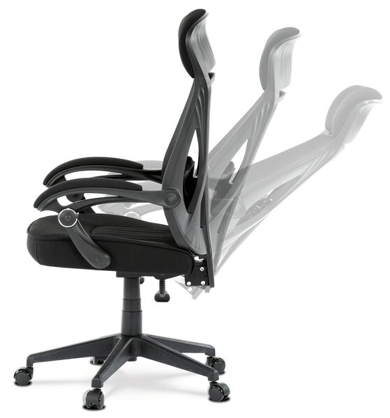 Ergonomická kancelářská židle VIGELTI - černá síťovina