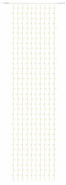 DECOLED Easy Fix LED světelný závěs venkovní, 100 × 1200 cm, teple bílá s FLASH, 1200 diod, bílý kabel, IP67, prodlužovací
