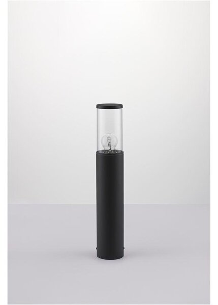 NV 9060182 Venkovní sloupkové svítidlo ZOSIA tmavě šedý hliník a čirý akryl E27 1x12W 220-240V bez žárovky IP65 - NOVA LUCE