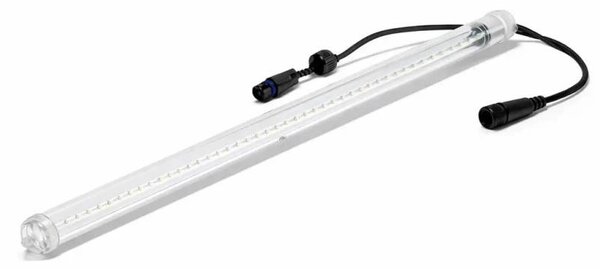 DECOLED Easy Fix LED padající sníh 100 cm, ledově bílá, 200 diod, černý kabel, IP67, prodlužovací