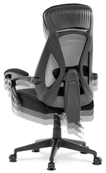 Ergonomická kancelářská židle VIGELTI - černá síťovina