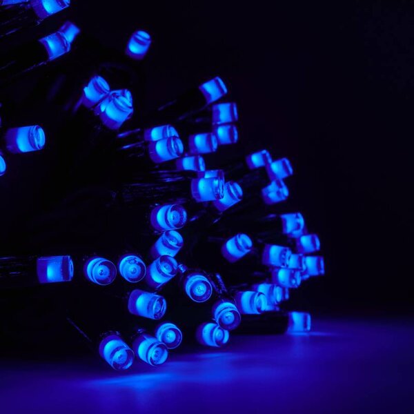 DECOLED Easy Fix RGB LED světelný řetěz, 20 m, venkovní, 200 diod, černý kabel, IP67