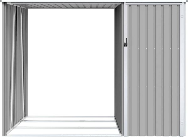 VidaXL Zahradní kůlna na dříví 245 x 98 x 159 cm pozinkovaná ocel [46294] Barva: antracitová