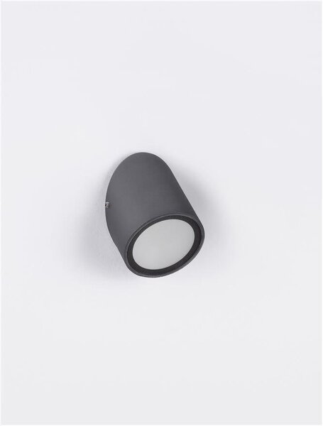 NV 9060199 Venkovní nástěnné svítidlo CAPO černý hliník a tvrzený skleněný difuzor LED 3W 3000K 220-240V IP65 - NOVA LUCE