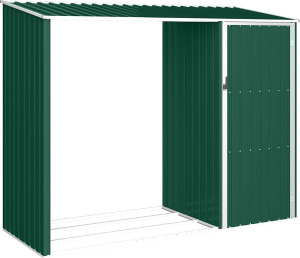 VidaXL Zahradní kůlna na dříví 245 x 98 x 159 cm pozinkovaná ocel [46294] Barva: antracitová