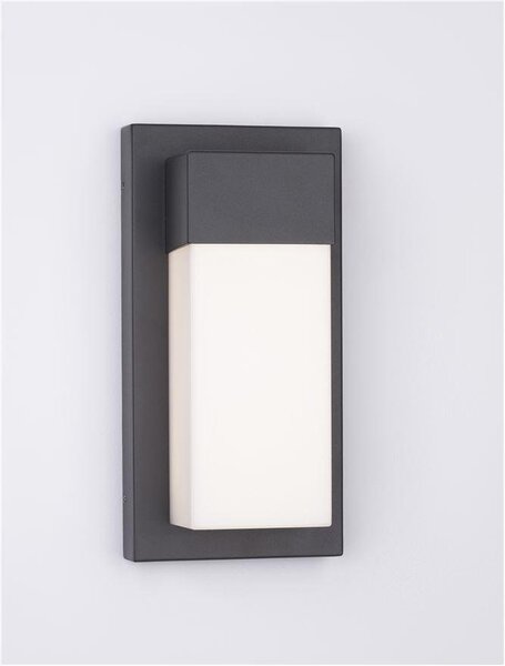 NV 9060202 Venkovní nástěnné svítidlo LETO černý hliník akrylový difuzor LED 18W 3000K 220-240V 120st. IP65 - NOVA LUCE