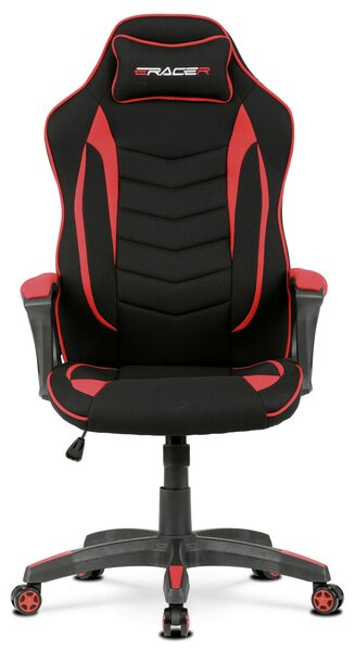 Herní křeslo E-racer NODE - červená látka