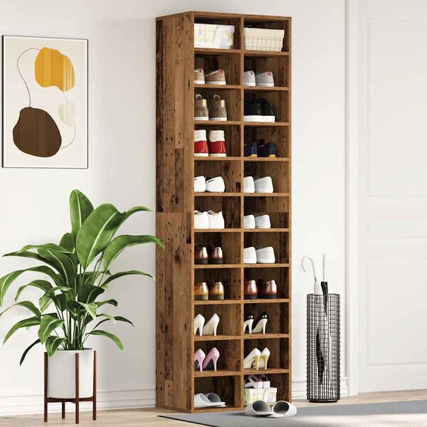 Botník Old Wood 54x34x183 cm Dřevěné konstrukce