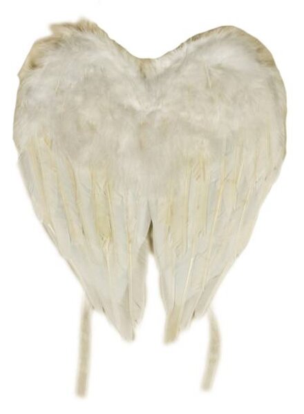 DECOLED Andělská křídla 30 × 27 cm, bílá