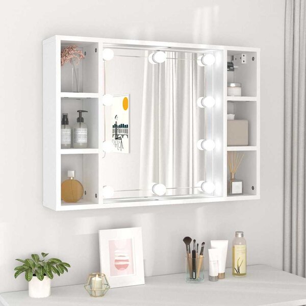 VidaXL Zrcadlová skříňka s LED 76 x 15 x 55 cm [862104] Barva: dub sonoma