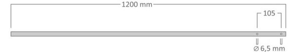 DECOLED Easy Fix 2D LED světelná hvězda na vrchol stromu, 60 × 90 cm, ledově bílá, hliník