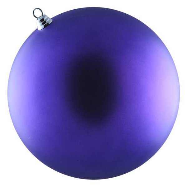 DECOLED Velká vánoční ozdoba 30 cm plastová koule fialová matná