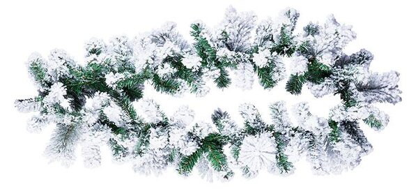 Adal 3D umělá vánoční girlanda jehličí 540 × 17 cm, zasněžená