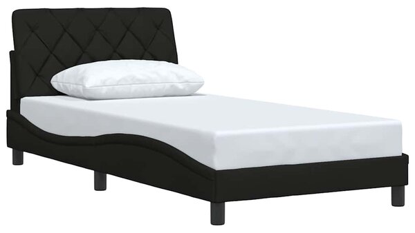 Rám postele bez matrace černý 100 x 200 cm textil 3310582