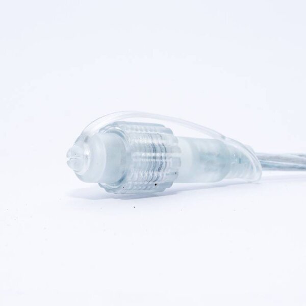DECOLED LED tekoucí světlo, 6 m, ledově bílá, 96 diod, čirý kabel IP44, 24V