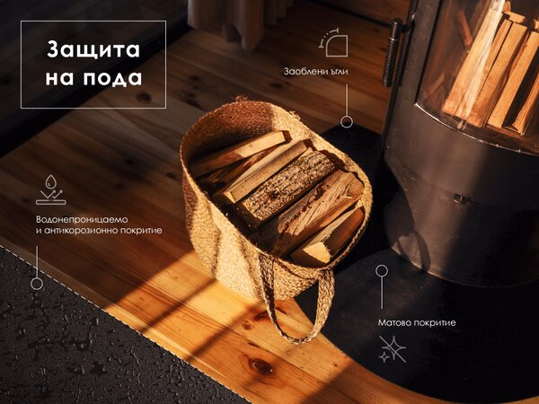 Obdélníková podložka pod kamna v industriálním metalovém provedení ppkpbp-00000000