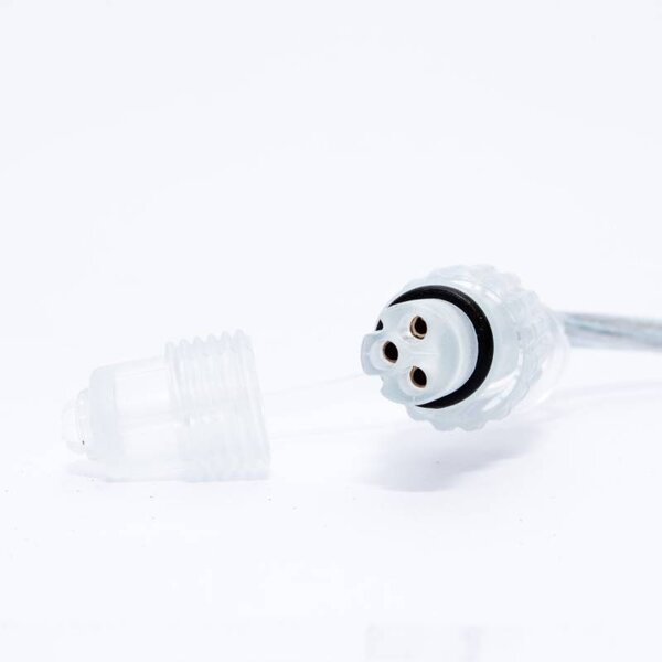 DECOLED LED tekoucí světlo, 6 m, ledově bílá, 96 diod, čirý kabel IP44, 24V