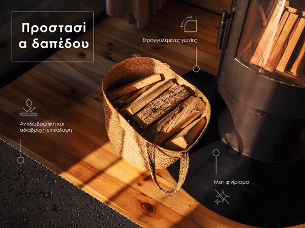 Obdélníková podložka pod kamna v industriálním metalovém provedení ppkpbp-00000000