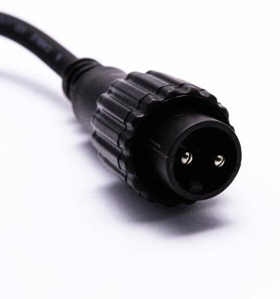 DECOLED Easy Fix světelná girlanda, venkovní, 50 m, pro 100 žárovek E27, černý kabel, IP67, bez žárovek, cívka
