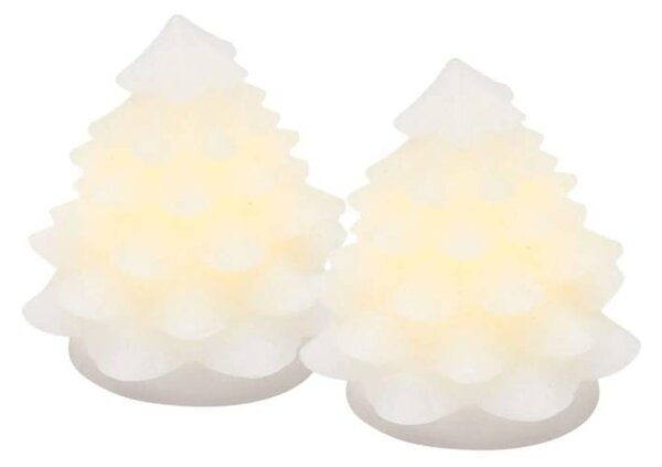 SIRIUS LED svítící stromeček Carla 7 cm, sada 2 kusy, matný