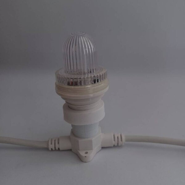 DECOLED LED žárovka LFB, FLASH, ledově bílá, patice B22, IP44