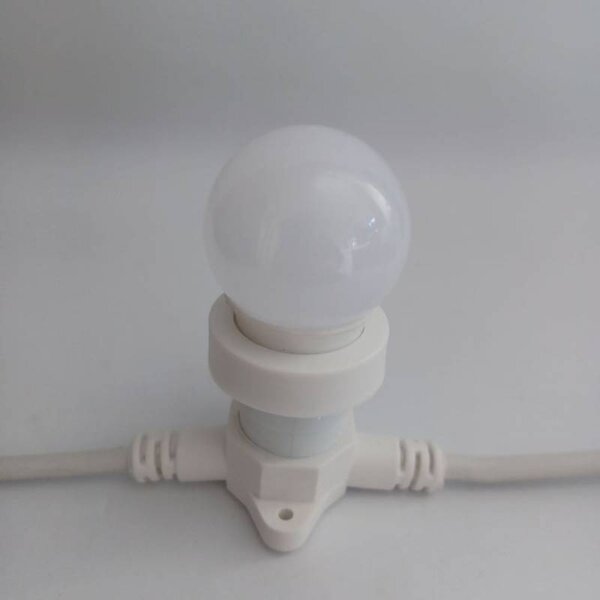 DECOLED LED žárovka SMDE, ledově bílá, patice E27, 12 diod, IP44