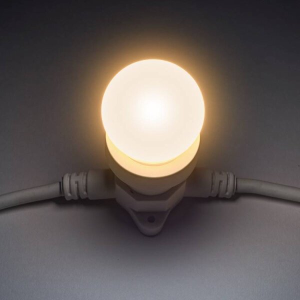 DECOLED LED žárovka LB, teple bílá, patice B22, IP44