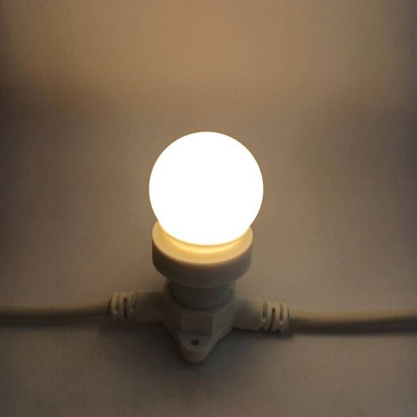 DECOLED LED žárovka LB, teple bílá, patice B22, IP44