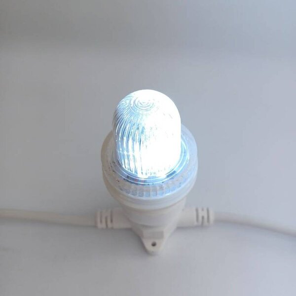 DECOLED LED žárovka LFB, FLASH, ledově bílá, patice B22, IP44