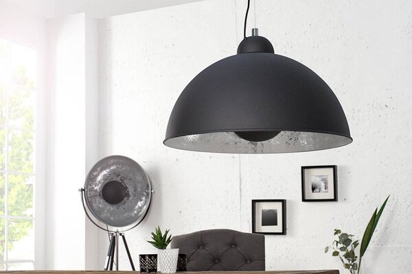 Lampa Atelier černo-stříbrná